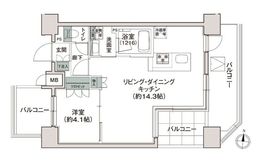 シーズンフラッツ池上 1303 間取り図