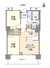 豊洲シエルタワー 29階 間取り図