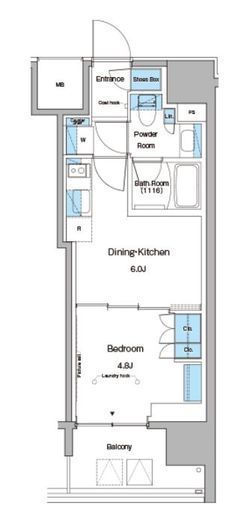 ルフォンプログレ蔵前プレミア 609 間取り図