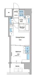 ルフォンプログレ蔵前プレミア 609 間取り図
