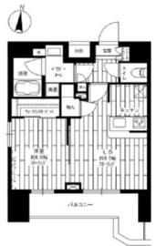 グランドコンシェルジュ菊川 9階 間取り図