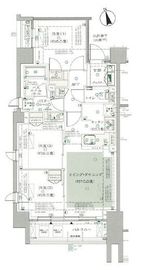 セントラルレジデンス西早稲田 2階 間取り図