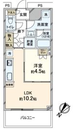 勝どきザ・タワー 38階 間取り図