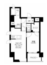 武蔵小杉GATEHOUSE 201 間取り図