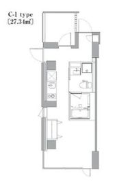 フラッツウッズ木場 901 間取り図