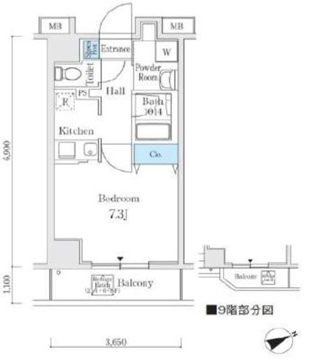 QUALITAS江東佐賀 (クオリタス江東佐賀) 402 間取り図