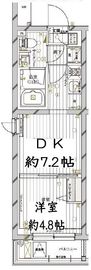 レガリス目黒西小山 4階 間取り図