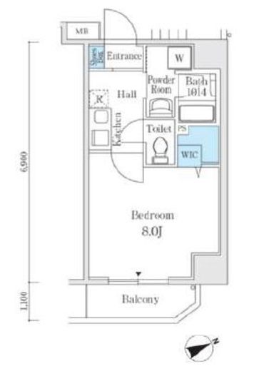 QUALITAS江東佐賀 (クオリタス江東佐賀) 803 間取り図