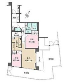 パークホームズ碑文谷ロジュマン 1階 間取り図