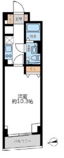 グランカーサ馬込1 102 間取り図
