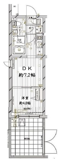 レガリス目黒西小山 1階 間取り図