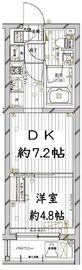 レガリス目黒西小山 2階 間取り図