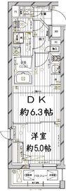 レガリス目黒西小山 2階 間取り図