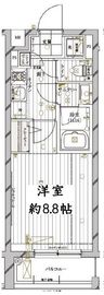 レガリス目黒西小山 2階 間取り図