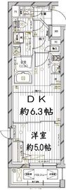 レガリス目黒西小山 3階 間取り図