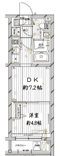 レガリス目黒西小山 3階 間取り図