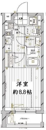 レガリス目黒西小山 3階 間取り図