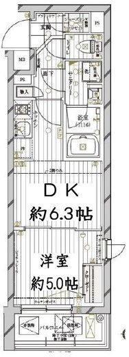 レガリス目黒西小山 3階 間取り図