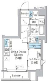 プライムブリス中野新橋 101 間取り図