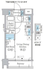 プライムブリス中野新橋 203 間取り図