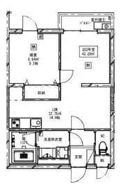 ブランエール代々幡 203 間取り図