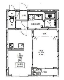 ブランエール代々幡 204 間取り図