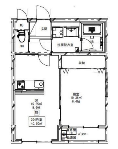 ブランエール代々幡 303 間取り図