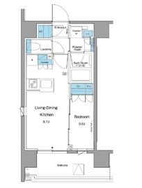 ルフォンプログレ蔵前ナチュール 1101 間取り図