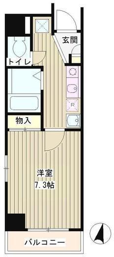 グランドゥ渋谷 502 間取り図