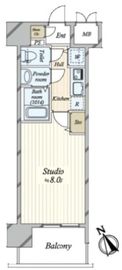 グランド・ガーラ銀座 8階 間取り図