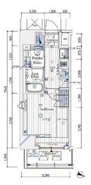 ガリシア新宿North 6階 間取り図