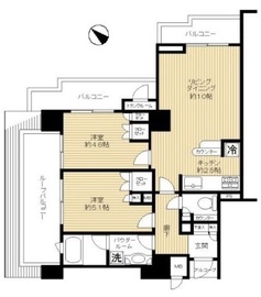 ファミールグラン恵比寿 4階 間取り図