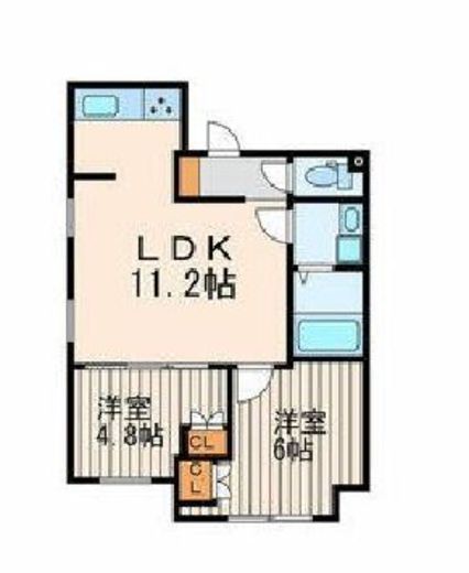 グランパセオ碑文谷 S201 間取り図