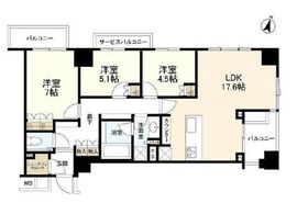 ブランズ目黒花房山 2階 間取り図