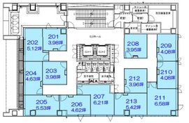 クロスオフィス三田 206 間取り図