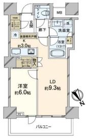 ザ・パークハウス三田ガーデン レジデンス&タワー 16階 間取り図