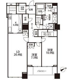 麻布台パークハウス 11階 間取り図