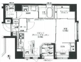 ディ・レジデンセス銀座東 1階 間取り図