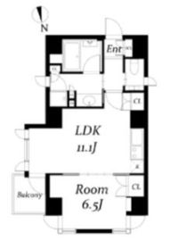 ラスパシオ麻布笄町レジデンス 401 間取り図