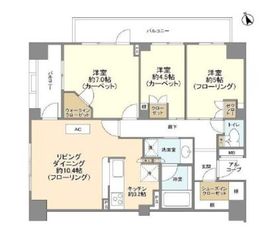 パルテール恵比寿 4階 間取り図