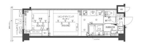 ZOOM高田馬場WEST 4階 間取り図