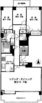 広尾ガーデンヒルズ 11階 間取り図