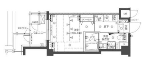 ZOOM高田馬場WEST 6階 間取り図