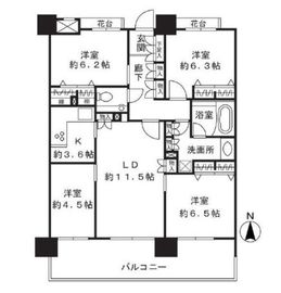クリオ新大橋 7階 間取り図