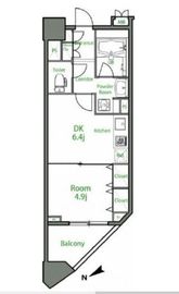 カスタリア池袋 606 間取り図