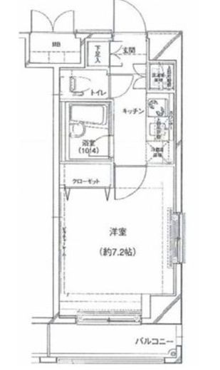 パレステュディオ銀座2丁目 6階 間取り図