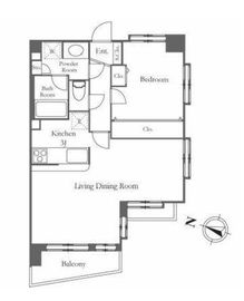 ライオンズマンション西麻布シティ 4階 間取り図