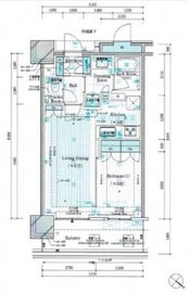 ブランズタワー豊洲 34階 間取り図