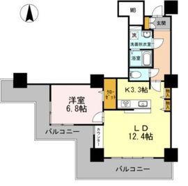 品川シーサイドビュータワー1 1813 間取り図