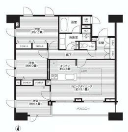 レジデンス白金高輪 1104 間取り図